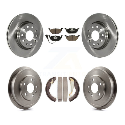 [Avant + Arrière] Kit de Disque et plaquette (céramique) de frein pour 2011-2012 Volkswagen Jetta avec 280mm Diameter Rotor K8C-102520