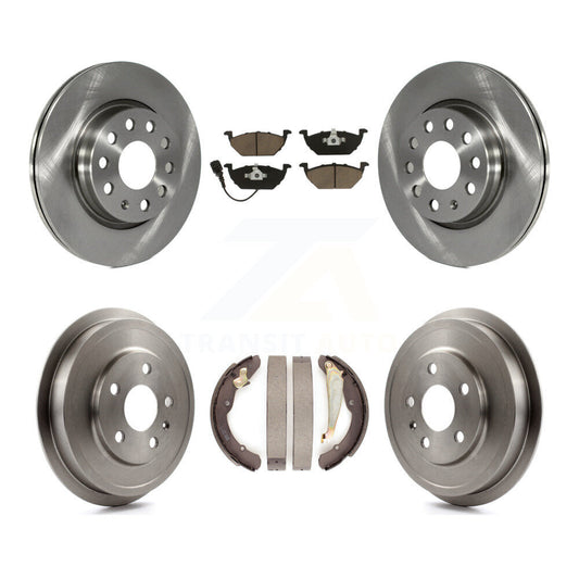 [Avant + Arrière] Kit de Disque et plaquette (céramique) de frein pour 2011-2012 Volkswagen Jetta avec 280mm Diameter Rotor K8C-102520
