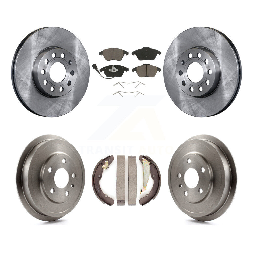 [Avant + Arrière] Kit de Disque et plaquette (céramique) de frein pour Volkswagen Jetta Beetle avec 288mm Diameter Rotor K8C-102521