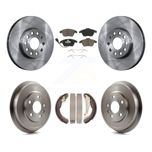 [Avant + Arrière] Kit de Disque et plaquette (céramique) de frein pour Volkswagen Jetta Beetle avec 288mm Diameter Rotor K8C-102521