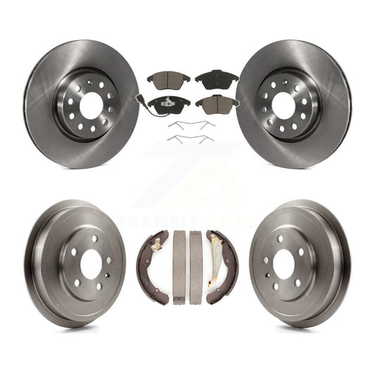 [Avant + Arrière] Kit de Disque et plaquette (céramique) de frein pour Volkswagen Jetta Beetle avec 312mm Diameter Rotor K8C-102522