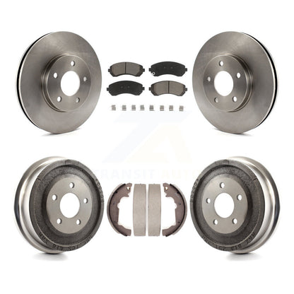 [Avant + Arrière] Kit de Disque et plaquette (céramique) de frein pour 2001-2005 Pontiac Aztek AWD avec rear brakes K8C-102527