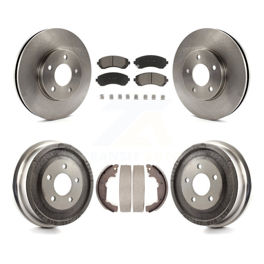 [Avant + Arrière] Kit de Disque et plaquette (céramique) de frein pour 2001-2005 Pontiac Aztek AWD avec rear brakes K8C-102527