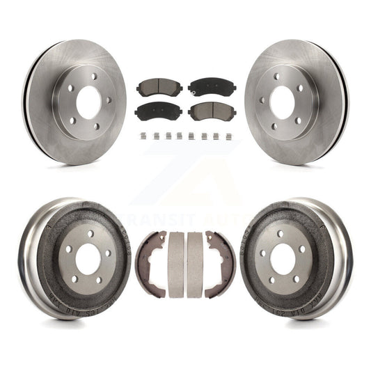 [Avant + Arrière] Kit de Disque et plaquette (céramique) de frein pour 2001-2005 Pontiac Aztek FWD avec rear brakes K8C-102528