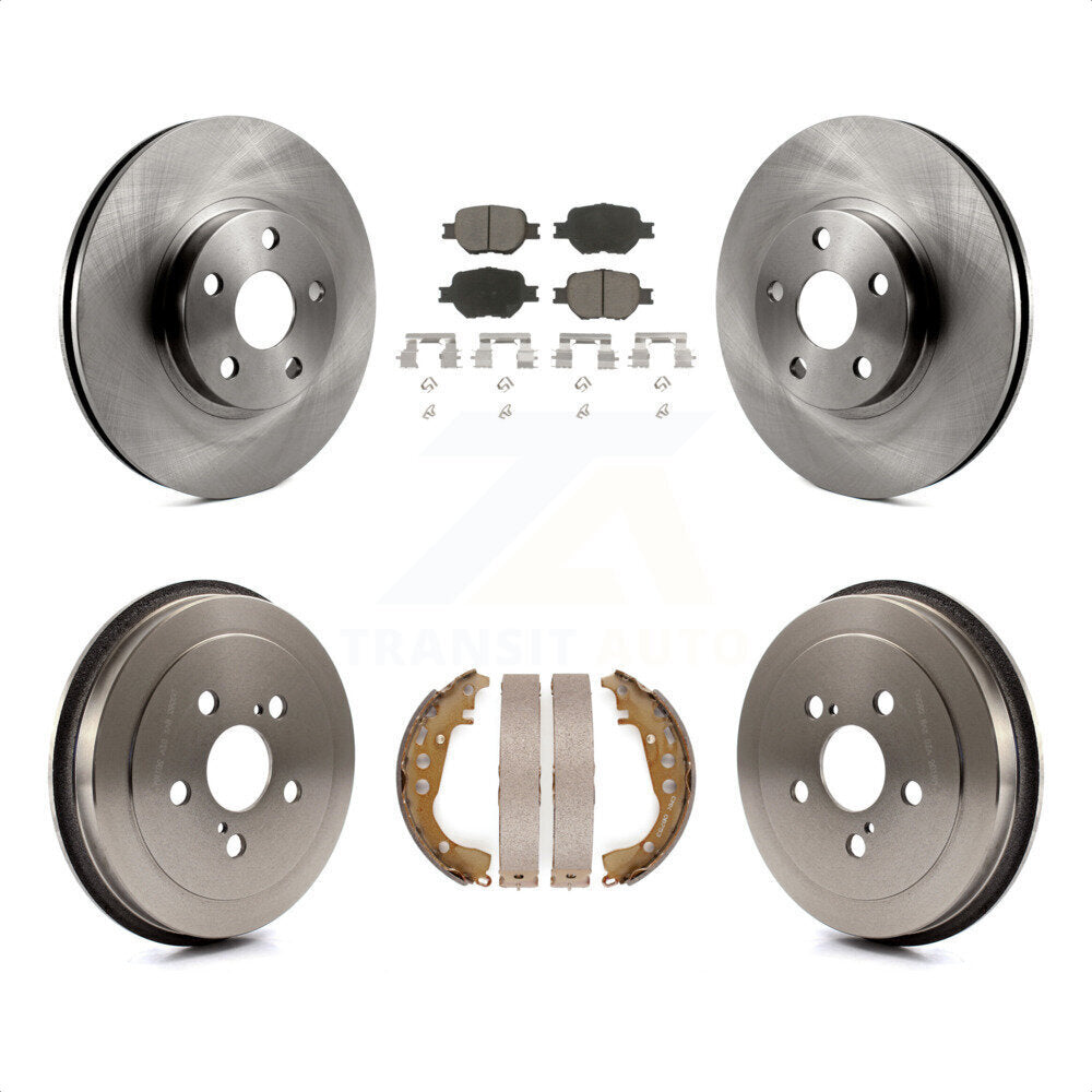 [Avant + Arrière] Kit de Disque et plaquette (céramique) de frein pour 2000-2001 Toyota Celica GTS K8C-102544 par Transit Auto