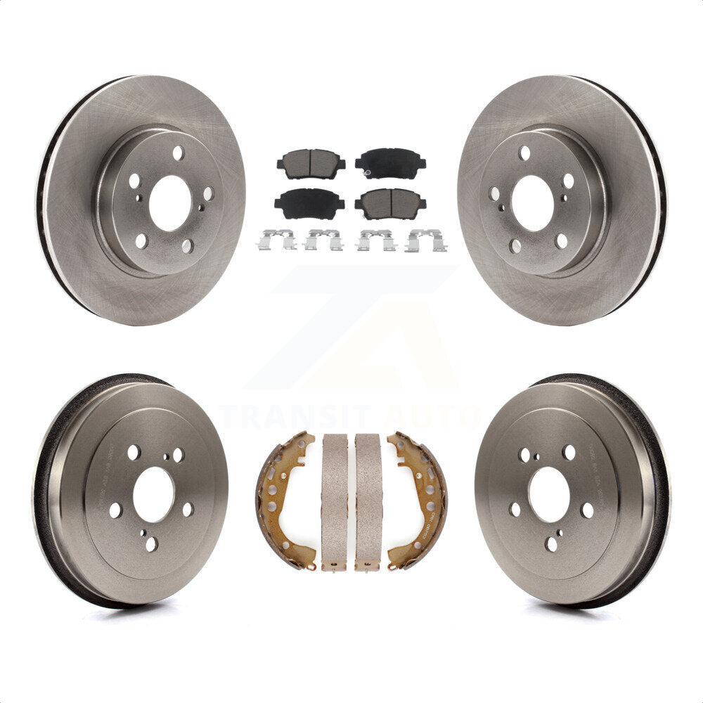 [Avant + Arrière] Kit de Disque et plaquette (céramique) de frein pour 2000 Toyota Celica GT K8C-102545 par Transit Auto