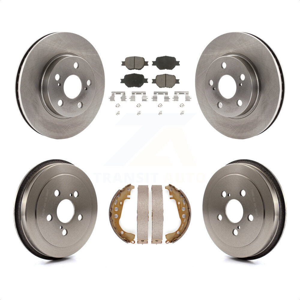 [Avant + Arrière] Kit de Disque et plaquette (céramique) de frein pour 2001 Toyota Celica GT K8C-102546 par Transit Auto