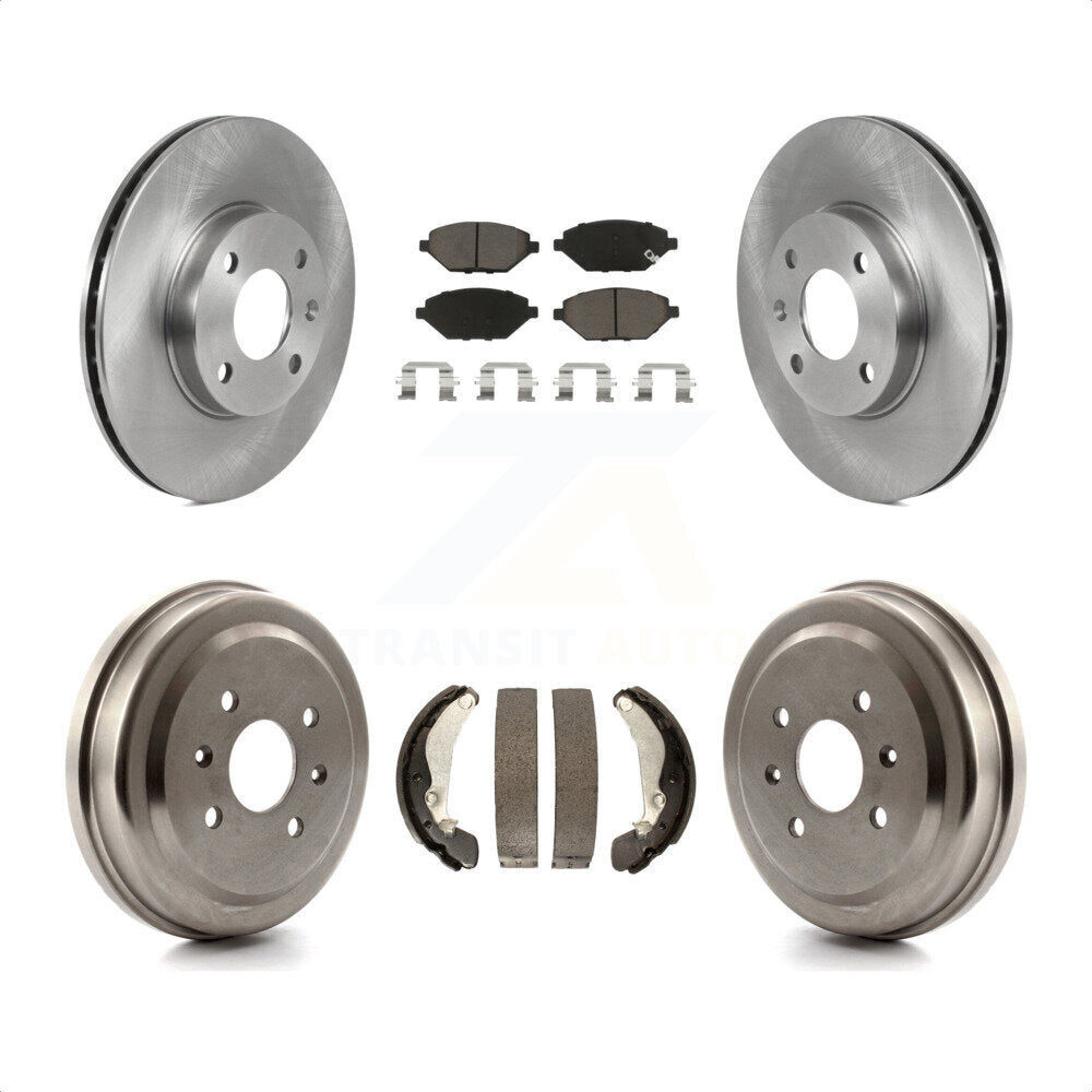 [Avant + Arrière] Kit de Disque et plaquette (céramique) de frein pour 2016-2021 Chevrolet Spark K8C-102547 par Transit Auto