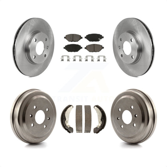 [Avant + Arrière] Kit de Disque et plaquette (céramique) de frein pour 2016-2021 Chevrolet Spark K8C-102547 par Transit Auto
