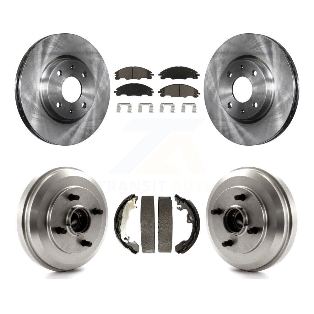 [Avant + Arrière] Kit de Disque et plaquette (céramique) de frein pour 2009-2011 Ford Focus K8C-102558