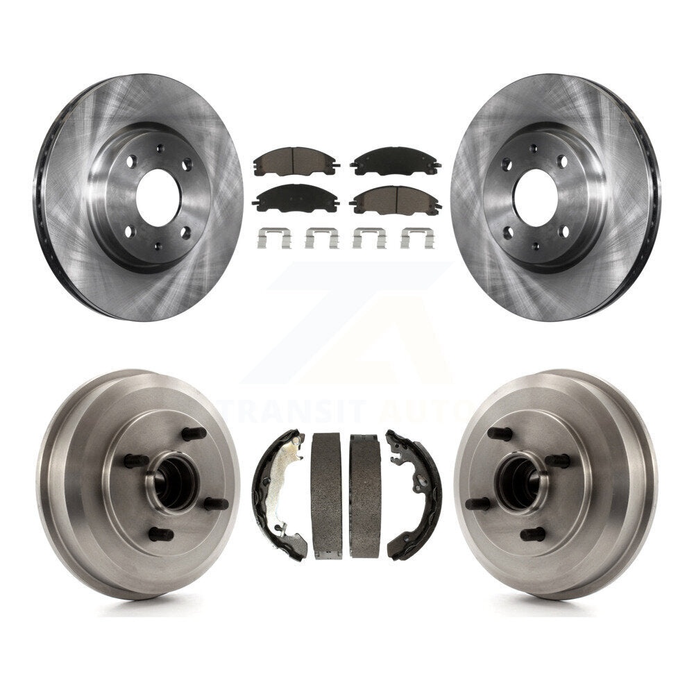 [Avant + Arrière] Kit de Disque et plaquette (céramique) de frein pour 2008 Ford Focus Wheel Bearing Includes K8C-102559