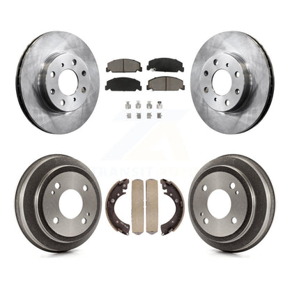 [Avant + Arrière] Kit de Disque et plaquette (céramique) de frein pour 1993-1995 Honda Civic DX avec Coupe Manual transmission K8C-102565