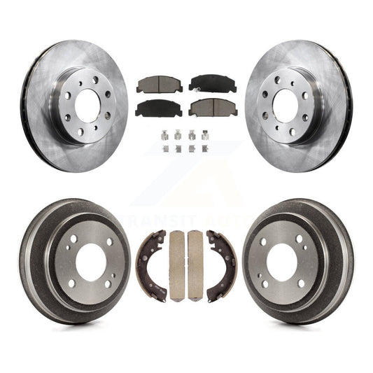 [Avant + Arrière] Kit de Disque et plaquette (céramique) de frein pour 1993-1995 Honda Civic DX avec Coupe Manual transmission K8C-102565