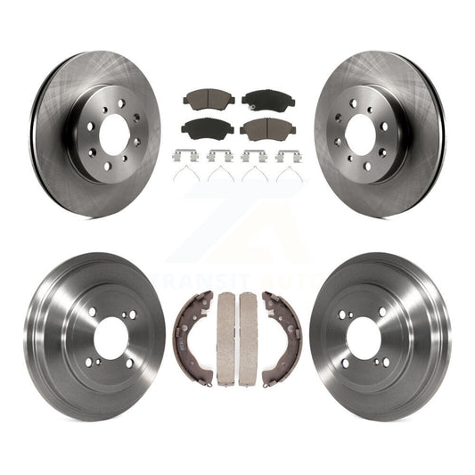 [Avant + Arrière] Kit de Disque et plaquette (céramique) de frein pour 2013 Honda Fit DX K8C-102568