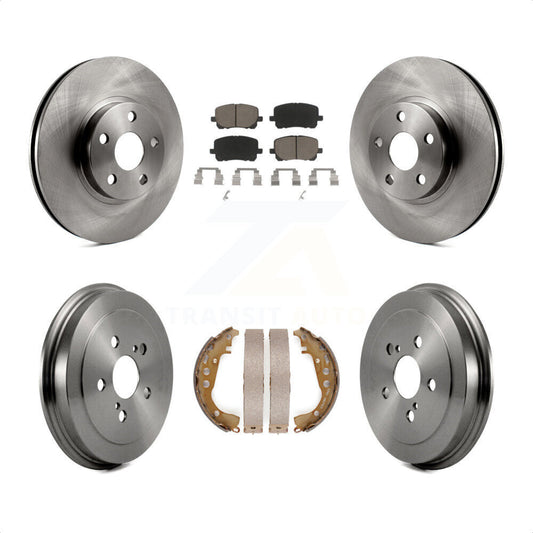 [Avant + Arrière] Kit de Disque et plaquette (céramique) de frein pour Toyota Corolla K8C-102575 par Transit Auto