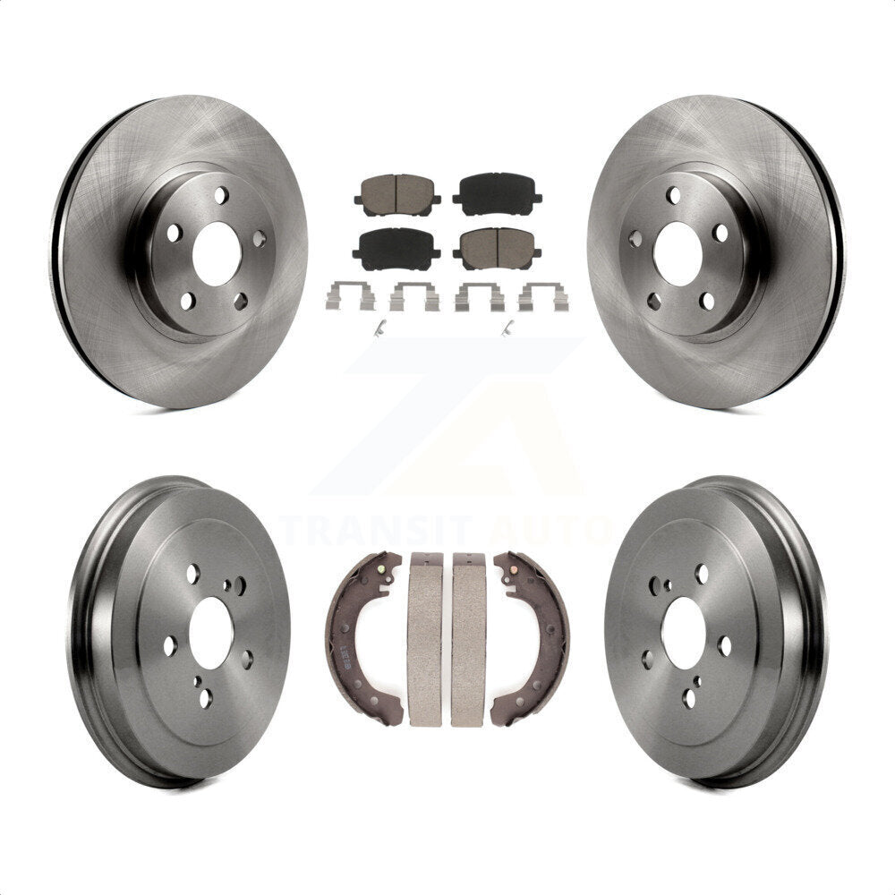 [Avant + Arrière] Kit de Disque et plaquette (céramique) de frein pour Toyota Corolla K8C-102576 par Transit Auto