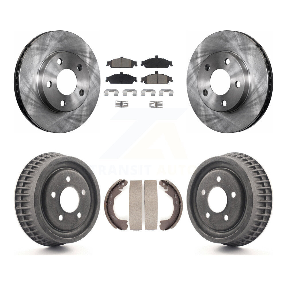 [Avant + Arrière] Kit de Disque et plaquette (céramique) de frein pour Chevrolet Pontiac Grand Am Malibu Classic Oldsmobile Alero Cutlass K8C-102578
