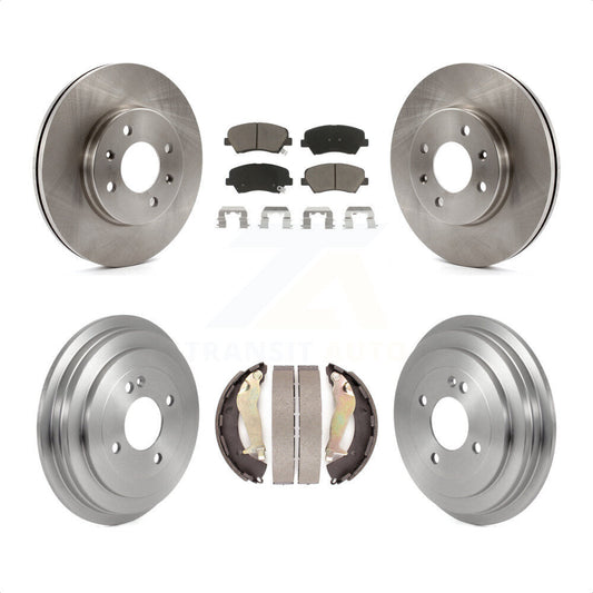 [Avant + Arrière] Kit de Disque et plaquette (céramique) de frein pour 2012-2017 Hyundai Accent K8C-102586 par Transit Auto