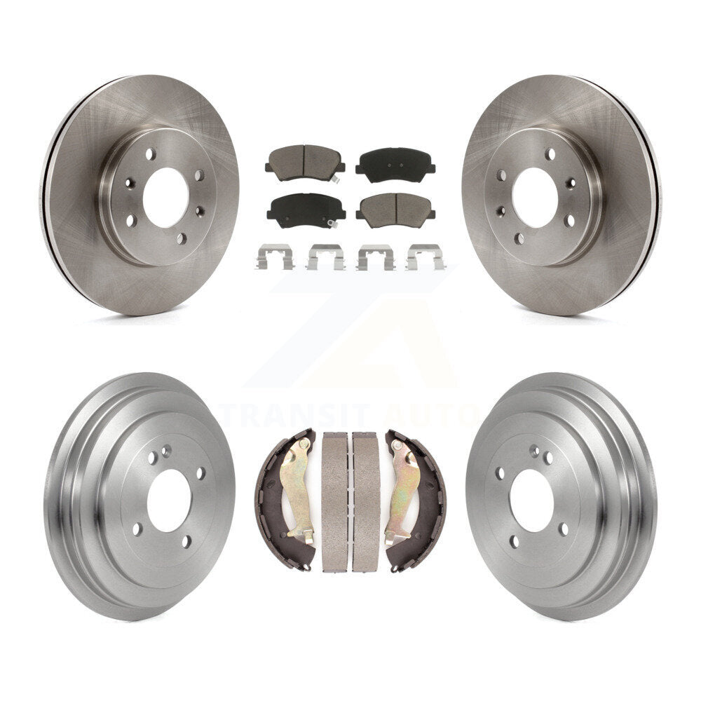 [Avant + Arrière] Kit de Disque et plaquette (céramique) de frein pour 2012-2017 Hyundai Accent K8C-102586