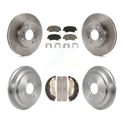 [Avant + Arrière] Kit de Disque et plaquette (céramique) de frein pour 2012-2017 Hyundai Accent K8C-102586