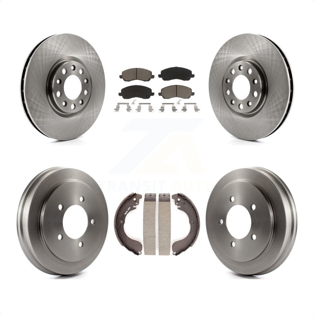 [Avant + Arrière] Kit de Disque et plaquette (céramique) de frein pour 2017 Jeep Compass avec 305mm Diameter Rotor K8C-102588 par Transit Auto