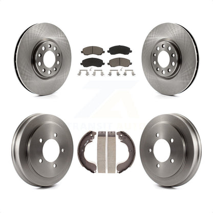 [Avant + Arrière] Kit de Disque et plaquette (céramique) de frein pour 2017 Jeep Compass avec 305mm Diameter Rotor K8C-102588 par Transit Auto