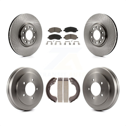 [Avant + Arrière] Kit de Disque et plaquette (céramique) de frein pour 2017 Jeep Compass avec 305mm Diameter Rotor K8C-102588 par Transit Auto