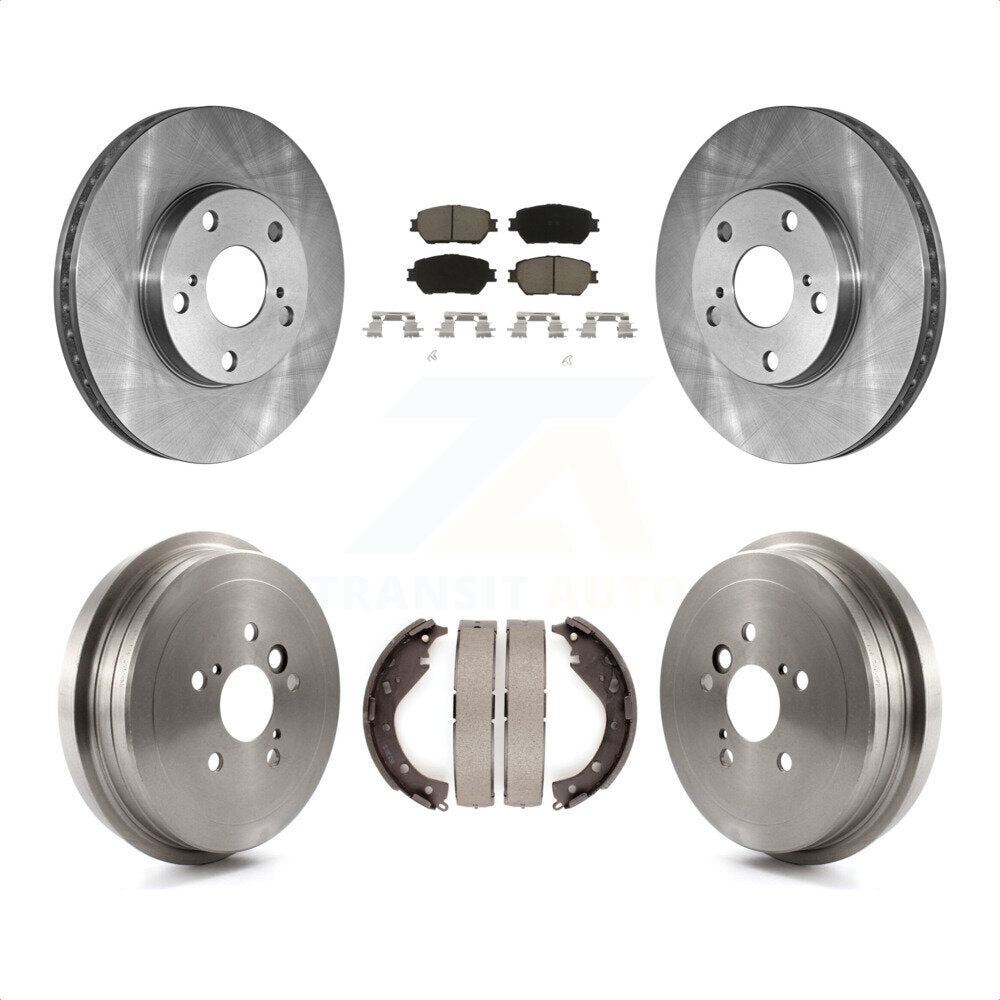 [Avant + Arrière] Kit de Disque et plaquette (céramique) de frein pour 2006 Toyota Camry Base LE Vehicles Manufactured In USA K8C-102594 par Transit Auto