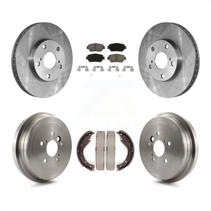 [Avant + Arrière] Kit de Disque et plaquette (céramique) de frein pour 2006 Toyota Camry Base LE Vehicles Manufactured In USA K8C-102594 par Transit Auto