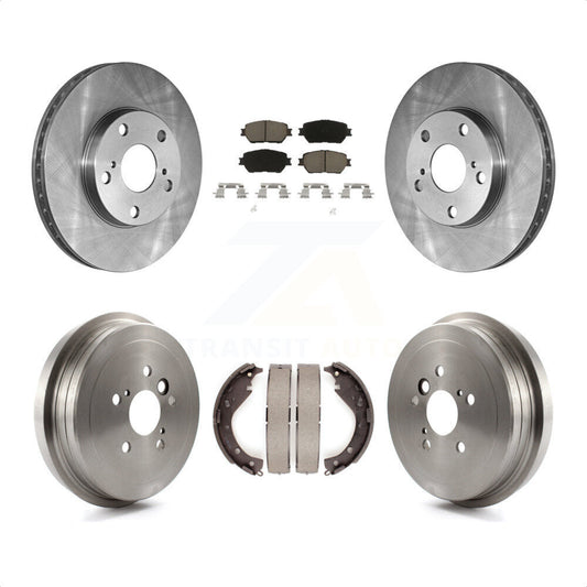 [Avant + Arrière] Kit de Disque et plaquette (céramique) de frein pour 2006 Toyota Camry Base LE Vehicles Manufactured In USA K8C-102594 par Transit Auto