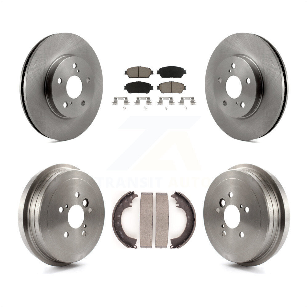 [Avant + Arrière] Kit de Disque et plaquette (céramique) de frein pour 2005-2006 Toyota Camry SE XLE Vehicles Manufactured In Japan K8C-102595 par Transit Auto