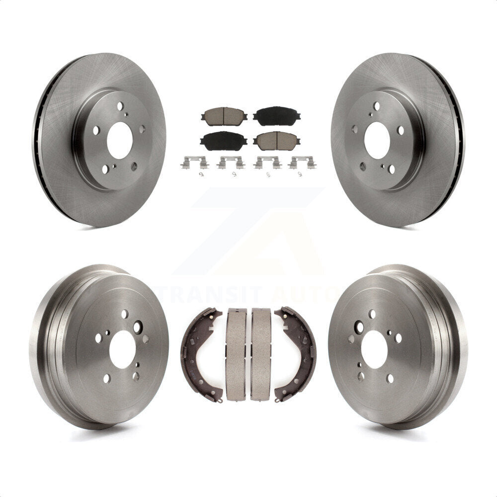 [Avant + Arrière] Kit de Disque et plaquette (céramique) de frein pour 2006 Toyota Camry SE XLE Vehicles Manufactured In USA K8C-102596 par Transit Auto
