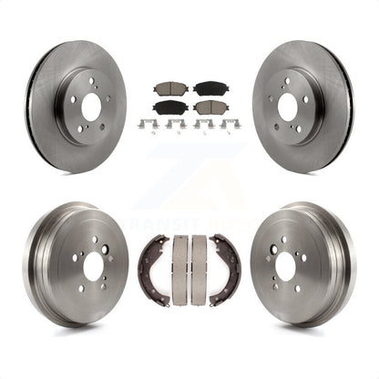 [Avant + Arrière] Kit de Disque et plaquette (céramique) de frein pour 2006 Toyota Camry SE XLE Vehicles Manufactured In USA K8C-102596 par Transit Auto