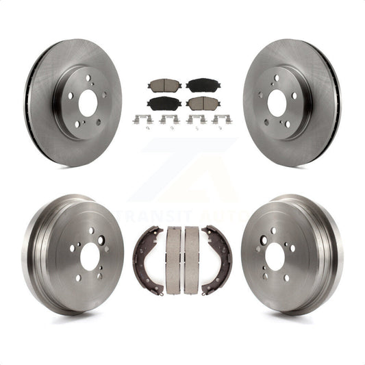 [Avant + Arrière] Kit de Disque et plaquette (céramique) de frein pour 2006 Toyota Camry SE XLE Vehicles Manufactured In USA K8C-102596 par Transit Auto