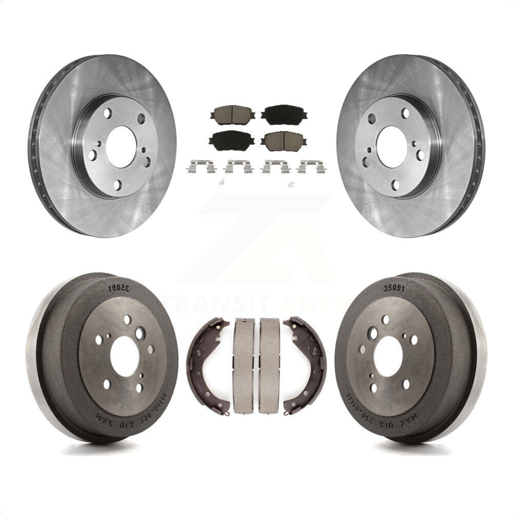 [Avant + Arrière] Kit de Disque et plaquette (céramique) de frein pour 2005 Toyota Camry Base LE Vehicles Manufactured In USA K8C-102597 par Transit Auto