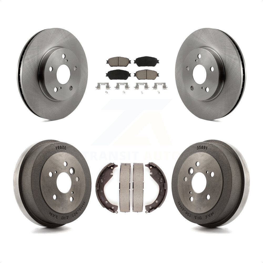 [Avant + Arrière] Kit de Disque et plaquette (céramique) de frein pour 2005 Toyota Camry SE XLE Vehicles Manufactured In USA K8C-102598 par Transit Auto