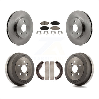 [Avant + Arrière] Kit de Disque et plaquette (céramique) de frein pour 2005 Toyota Camry SE XLE Vehicles Manufactured In USA K8C-102598 par Transit Auto