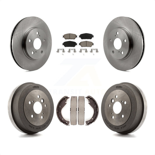 [Avant + Arrière] Kit de Disque et plaquette (céramique) de frein pour 2005 Toyota Camry SE XLE Vehicles Manufactured In USA K8C-102598 par Transit Auto