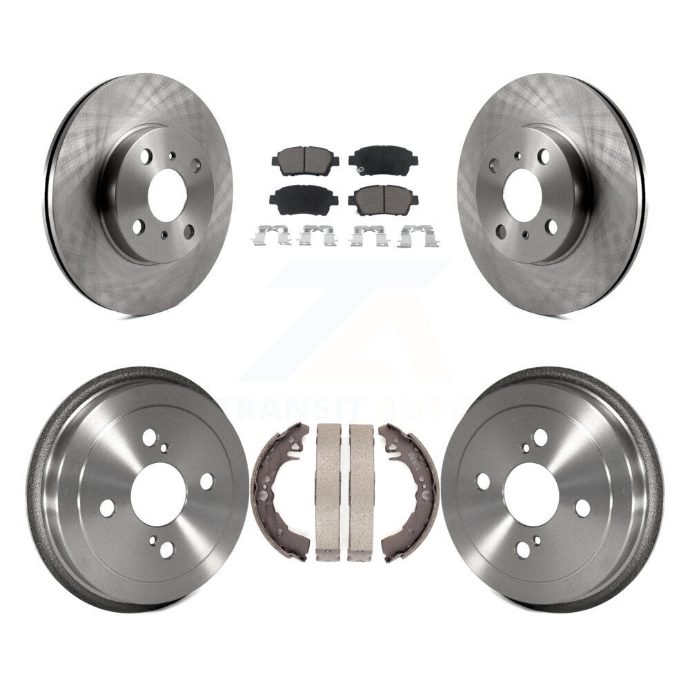 [Avant + Arrière] Kit de Disque et plaquette (céramique) de frein pour 2001-2005 Toyota Echo K8C-102601