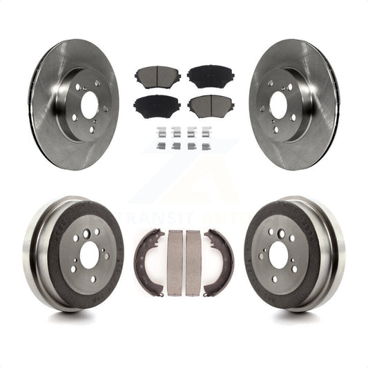 [Avant + Arrière] Kit de Disque et plaquette (céramique) de frein pour 2001-2002 Toyota RAV4 BATTERY EV (EV BEV) engine K8C-102605 par Transit Auto