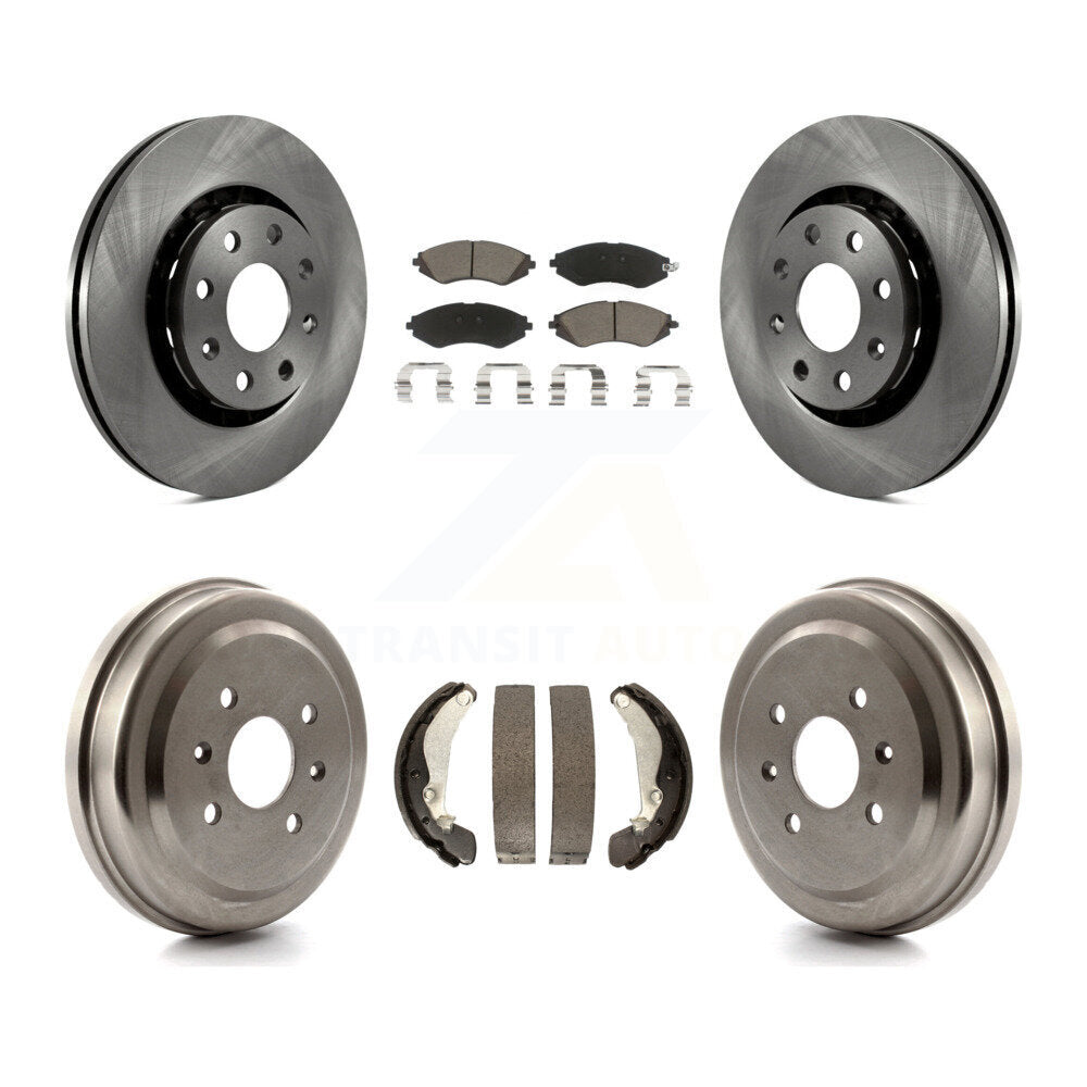 [Avant + Arrière] Kit de Disque et plaquette (céramique) de frein pour Chevrolet Aveo Spark Aveo5 Pontiac G3 Suzuki Wave Wave5 Swift+ K8C-102607