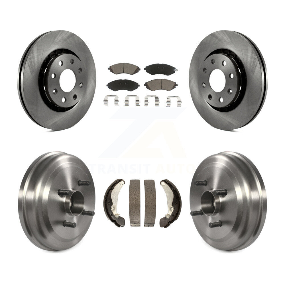 [Avant + Arrière] Kit de Disque et plaquette (céramique) de frein pour Chevrolet Aveo Aveo5 Pontiac G3 Wave Wave5 avec Hub Assembly K8C-102608