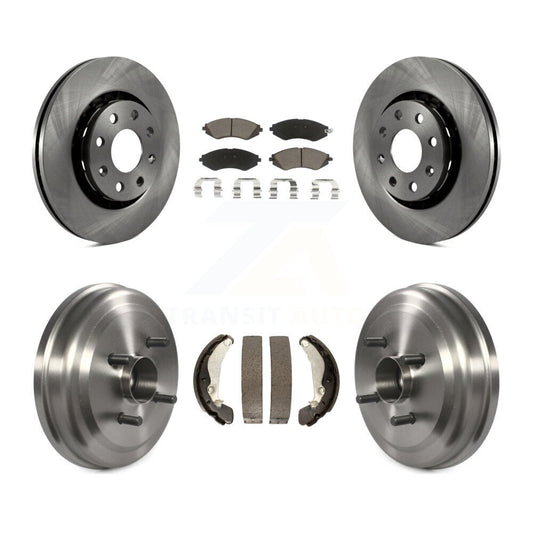[Avant + Arrière] Kit de Disque et plaquette (céramique) de frein pour Chevrolet Aveo Aveo5 Pontiac G3 Wave Wave5 avec Hub Assembly K8C-102608