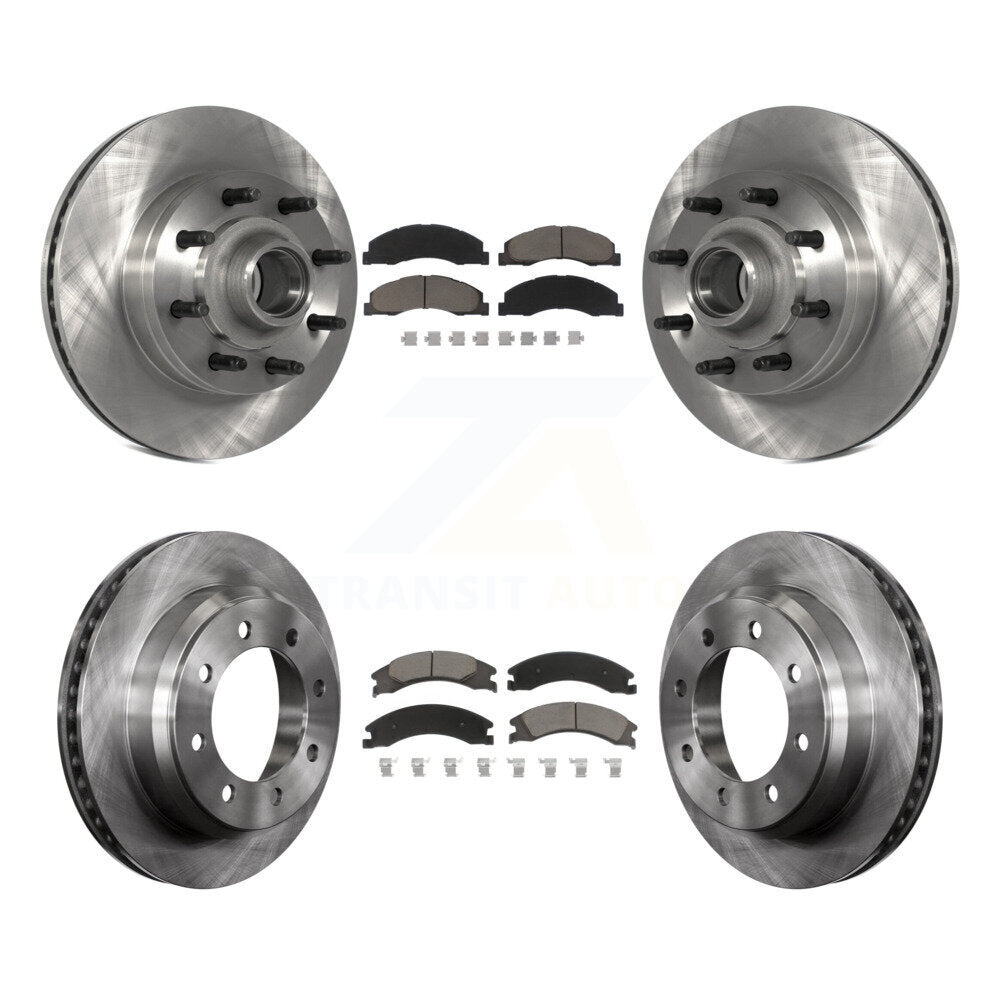 [Avant + Arrière] Kit de Disque et plaquette (céramique) de frein pour Ford E-350 Super Duty E-250 E-150 Econoline K8C-102616
