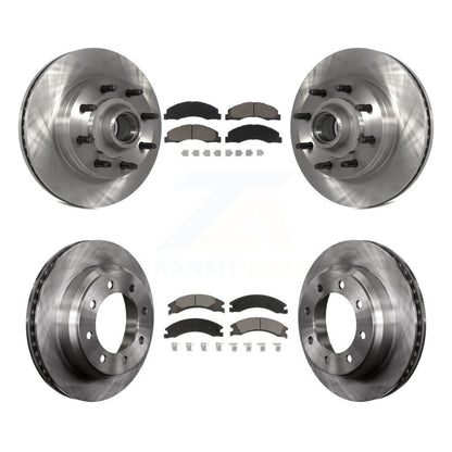[Avant + Arrière] Kit de Disque et plaquette (céramique) de frein pour Ford E-350 Super Duty E-250 E-150 Econoline K8C-102616