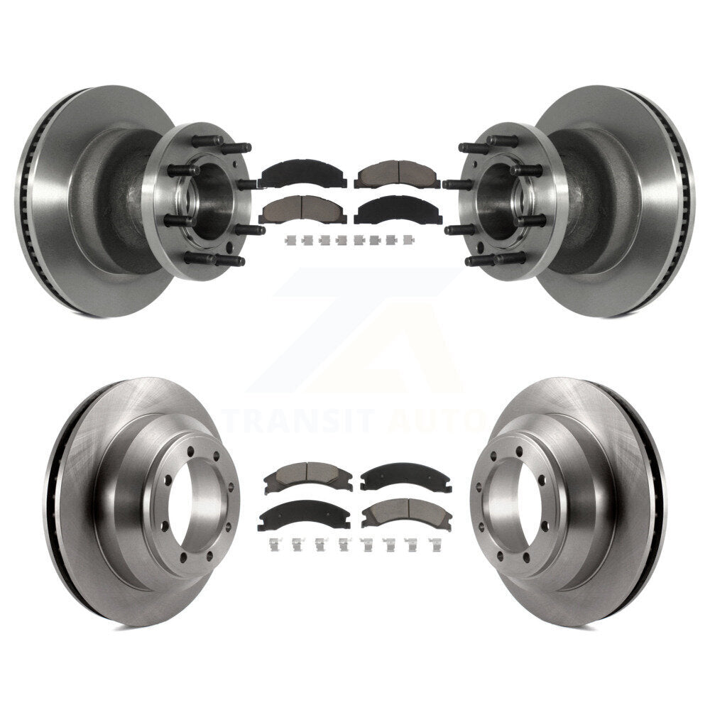 [Avant + Arrière] Kit de Disque et plaquette (céramique) de frein pour Ford E-350 Super Duty Econoline avec Dual Wheels K8C-102617