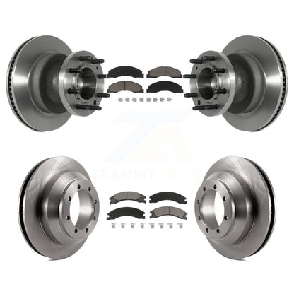 [Avant + Arrière] Kit de Disque et plaquette (céramique) de frein pour Ford E-350 Super Duty Econoline avec Dual Wheels K8C-102617