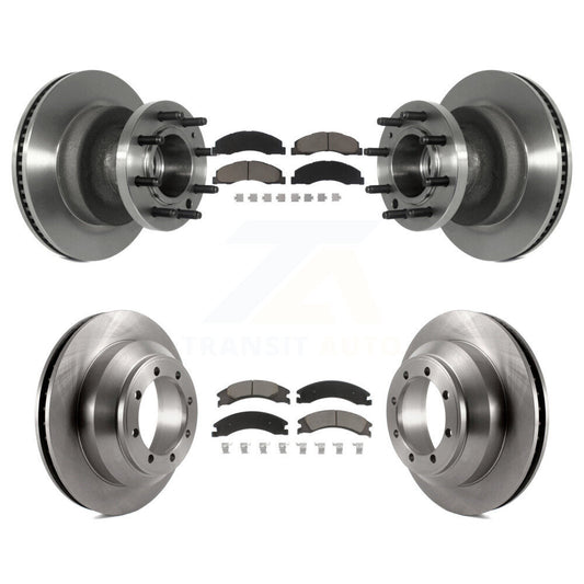 [Avant + Arrière] Kit de Disque et plaquette (céramique) de frein pour Ford E-350 Super Duty Econoline avec Dual Wheels K8C-102617