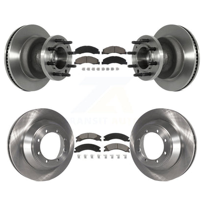 [Avant + Arrière] Kit de Disque et plaquette (céramique) de frein pour 2009-2010 Ford E-450 Super Duty DIESEL engine avec Dual Wheels K8C-102620