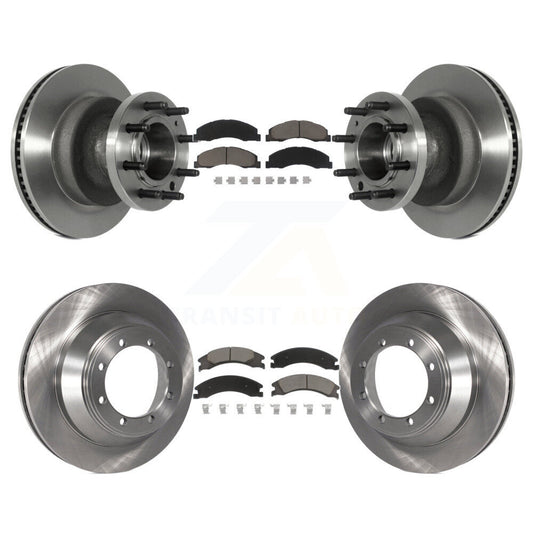 [Avant + Arrière] Kit de Disque et plaquette (céramique) de frein pour 2009-2010 Ford E-450 Super Duty DIESEL engine avec Dual Wheels K8C-102620